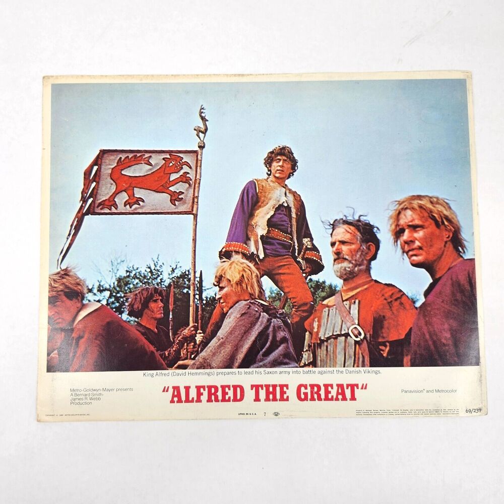 Alfred The Great 1969 Lobby Card Movie Poster British UK Epic Film Michael York‎